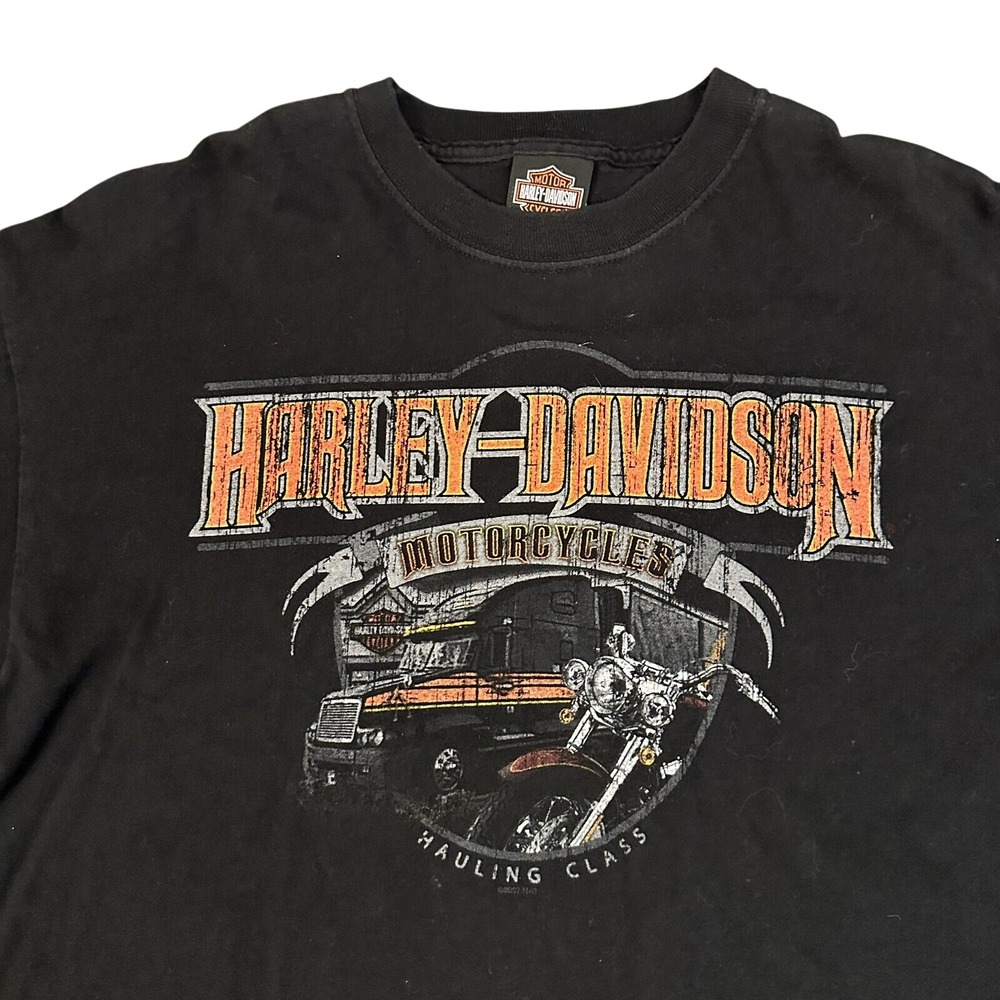Harley Davidson T-Shirt Mens XL Black Hauling Class Kinnelon New Jersey 2007